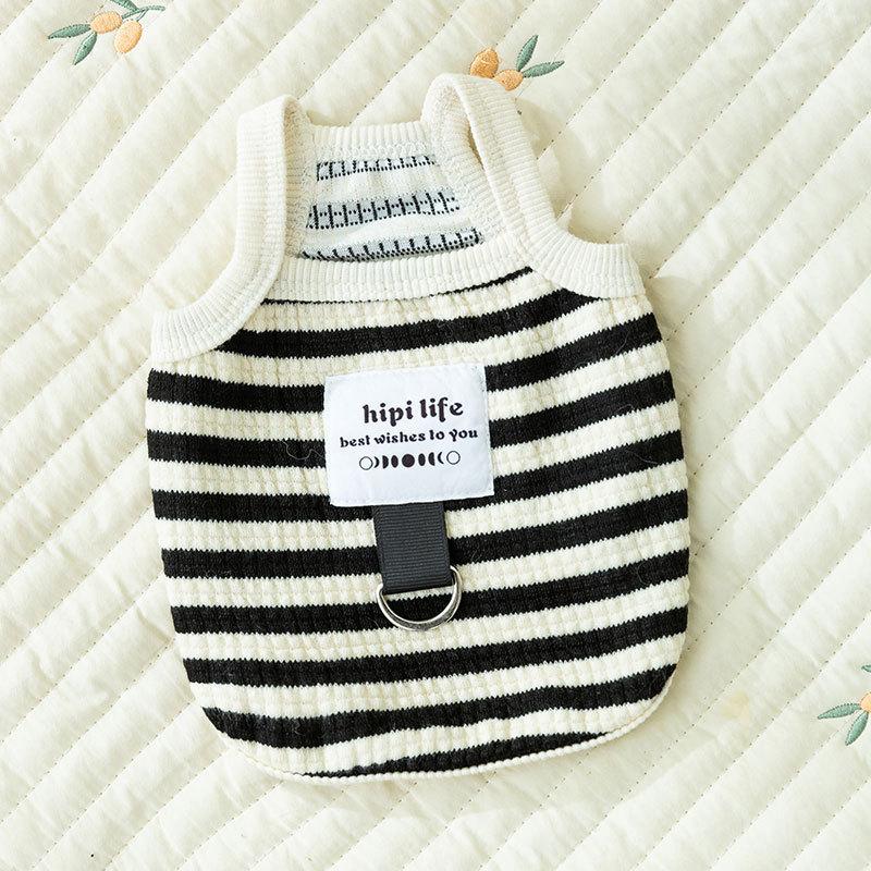 

Летняя одежда для питомцев Тяговая шлейка Дышащий жилет Тедди Пчела Медведь Маленькие и средние собаки Кошка Щенок Собачья одежда XS (recommended weight 1-1.5 kg)