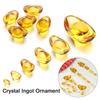Room Opening Gift Wedding Decor Gold Ingots Crystal Ingot Ornament Home Decoration Glass Ornament