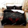 Set de Lenjerie de Pat Satanică Întunecată Imprimat 3D Huse Pilote Huse Paturi Dormitor Mărime Single Twin King Huse Plapumă Textile pentru Casă