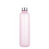 1000 ml Weltraumbecher mit Zeitmarkierung, tragbare Outdoor-Sportflasche, mattierte Farbverlauf-Tasse