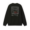 FILA Original Fleece Version Trendy Fashion Casual Versatile Warm Loose Pullover Sweatshirt Men sweatshirt Black F11M549214FBK