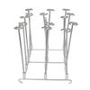 Supporto per Spiedini Friggitrice Cottura Uniforme Resistenza alla Ruggine Acciaio Inossidabile Supporto Verticale per Spiedini per