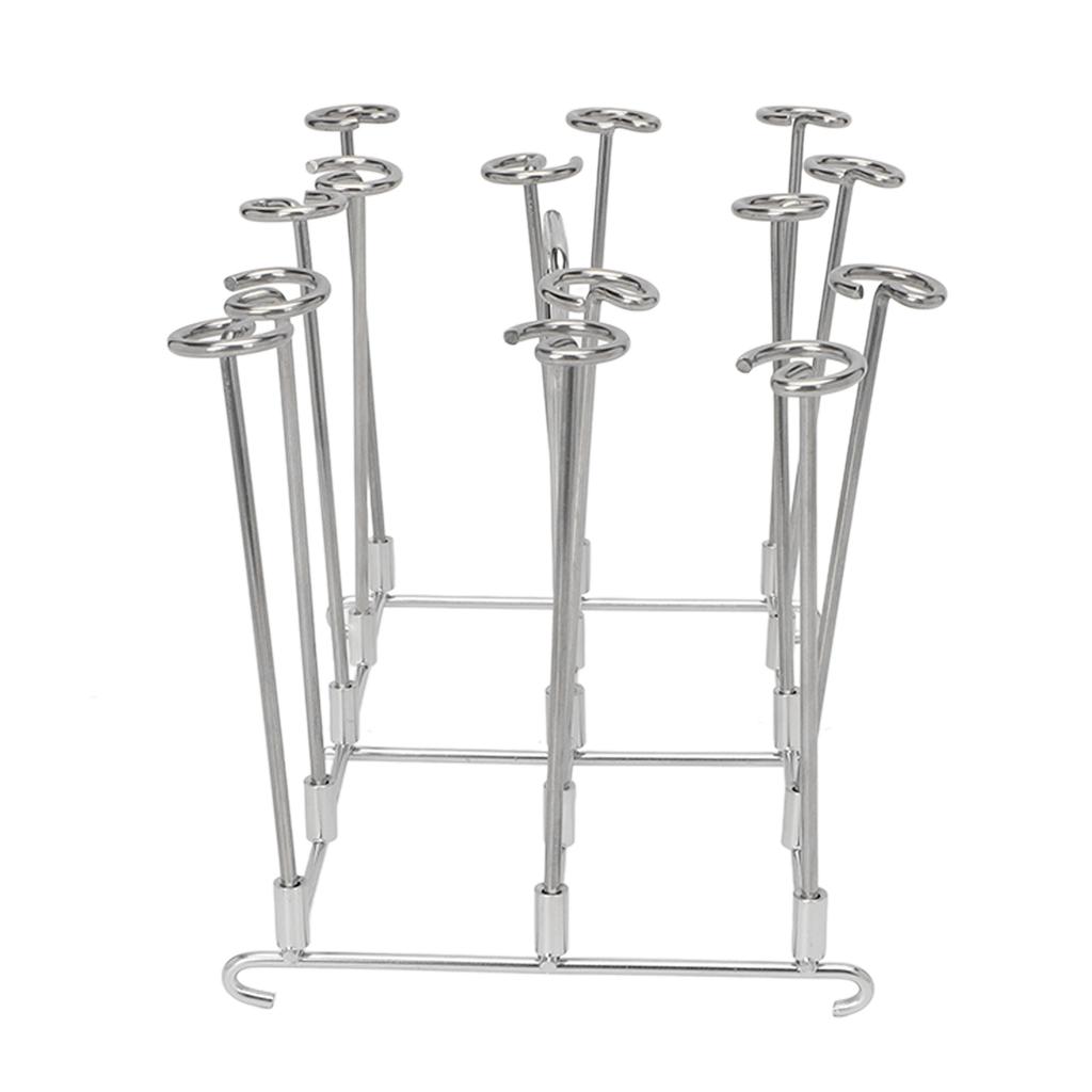 Supporto per Spiedini Friggitrice Cottura Uniforme Resistenza alla Ruggine Acciaio Inossidabile Supporto Verticale per Spiedini per