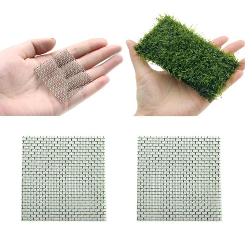 Aquarium Decor Stainless Steel Wire Mesh Pad Water Grass Moss Plants Fixed Net Fish Tank Accessories