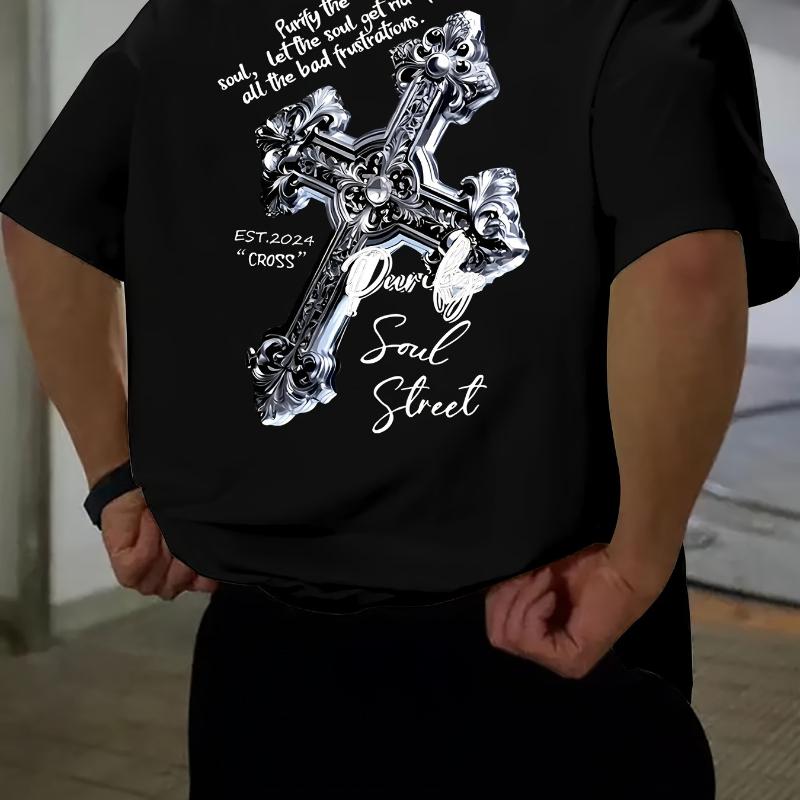 

Floral Print Short Sleeve Tee Summer Vacation Style XXL