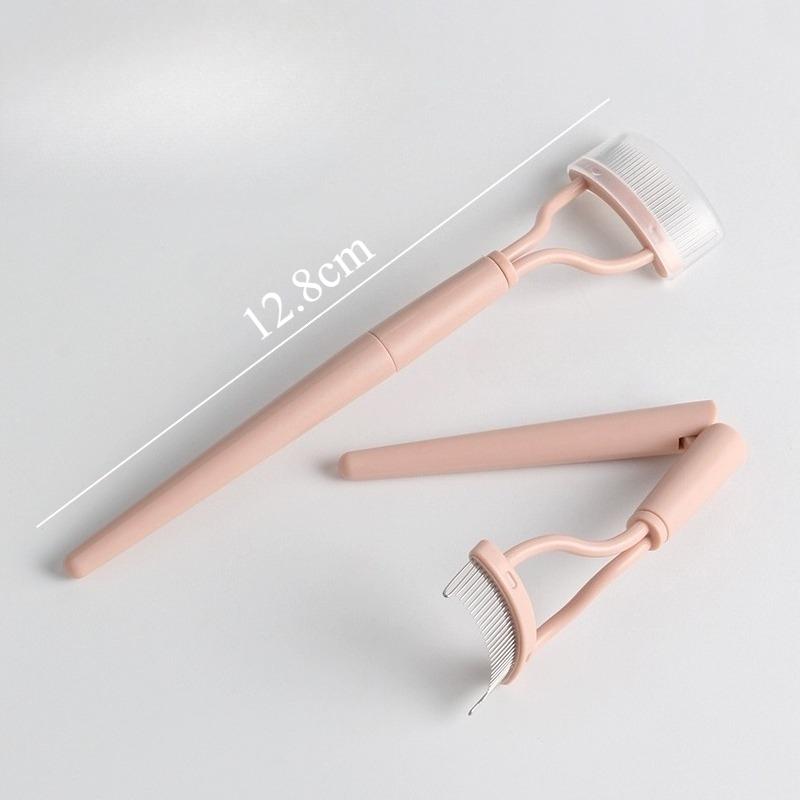 Foldable Ultra-fine Eyelash Brushes Lash Separator Eyebrow Eyelashes Extension Comb Eyelash Curler Make Up Tools Stainless Steel