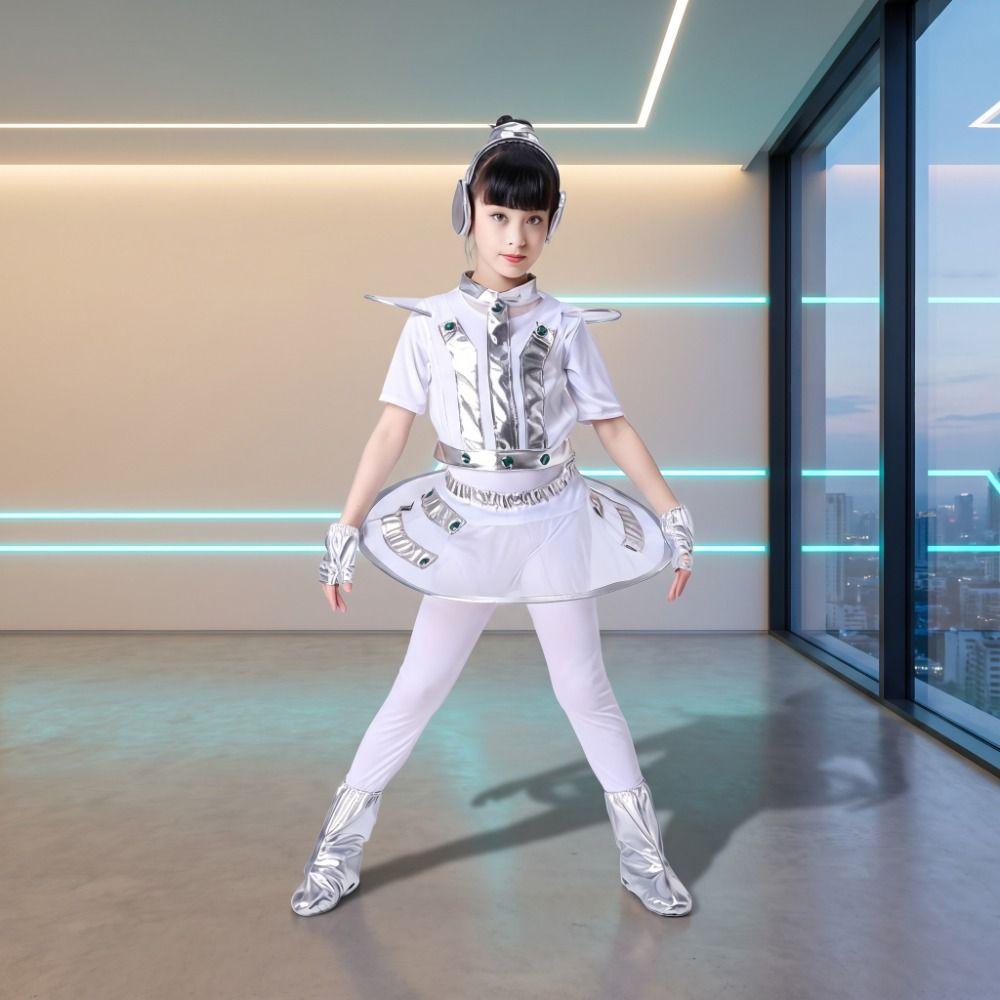 Future Style Space Astronaut Costume Halloween Robot Costume Cute Alien Cosplay Costume Party
