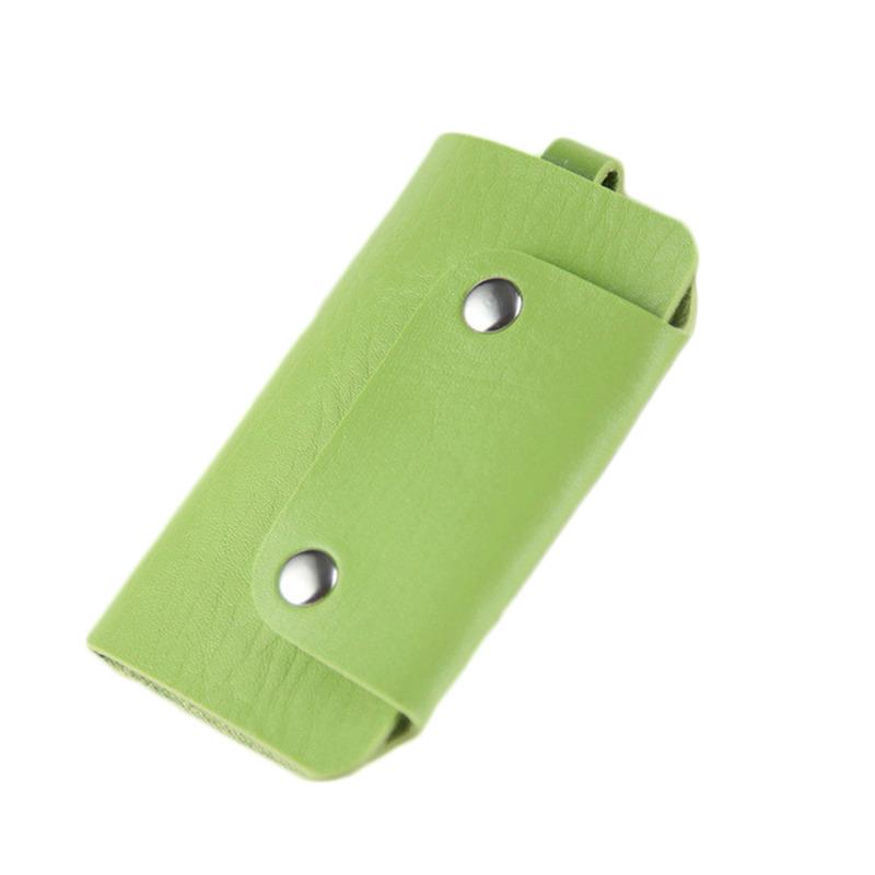 

PU Leather Women Men Key Holders Keys Organizer Fashion Solid Key Wallets Key Pouch Car Keychain Housekeeper Key Chain Wallet зелёный