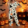 Women Two Piece Halloween Print Lounge Set Short Sleeve Top and Capri Pants Casual Pajama Set for Relaxed Fit