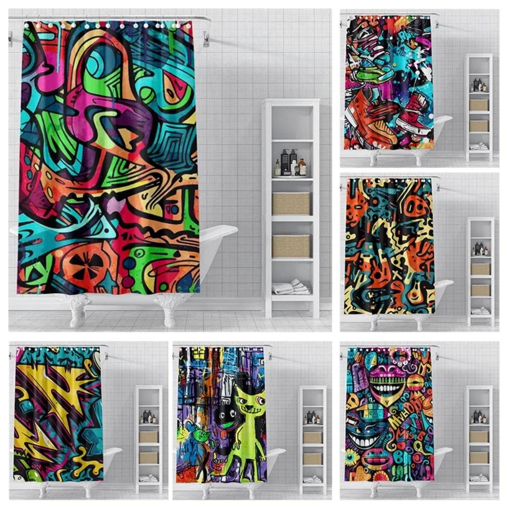 Home Shower Curtains for Bathroom Waterproof Fabric Modern Nordic Style Bathroom Curtains Shower Curtain