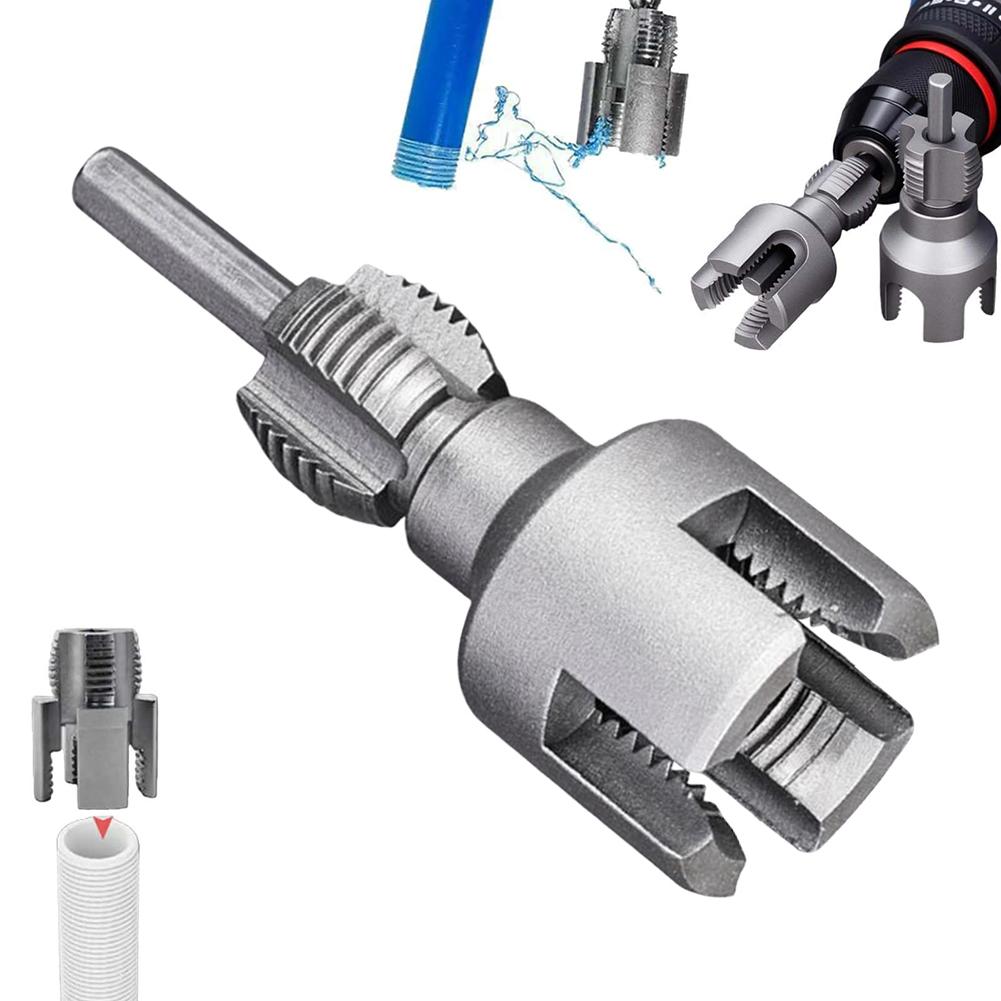 Pipe Thread Cutting Tool Integrated Internal & External Pipe Threading Tool 1/2IN 3/4IN Pipe Sizes Rethreading Tool