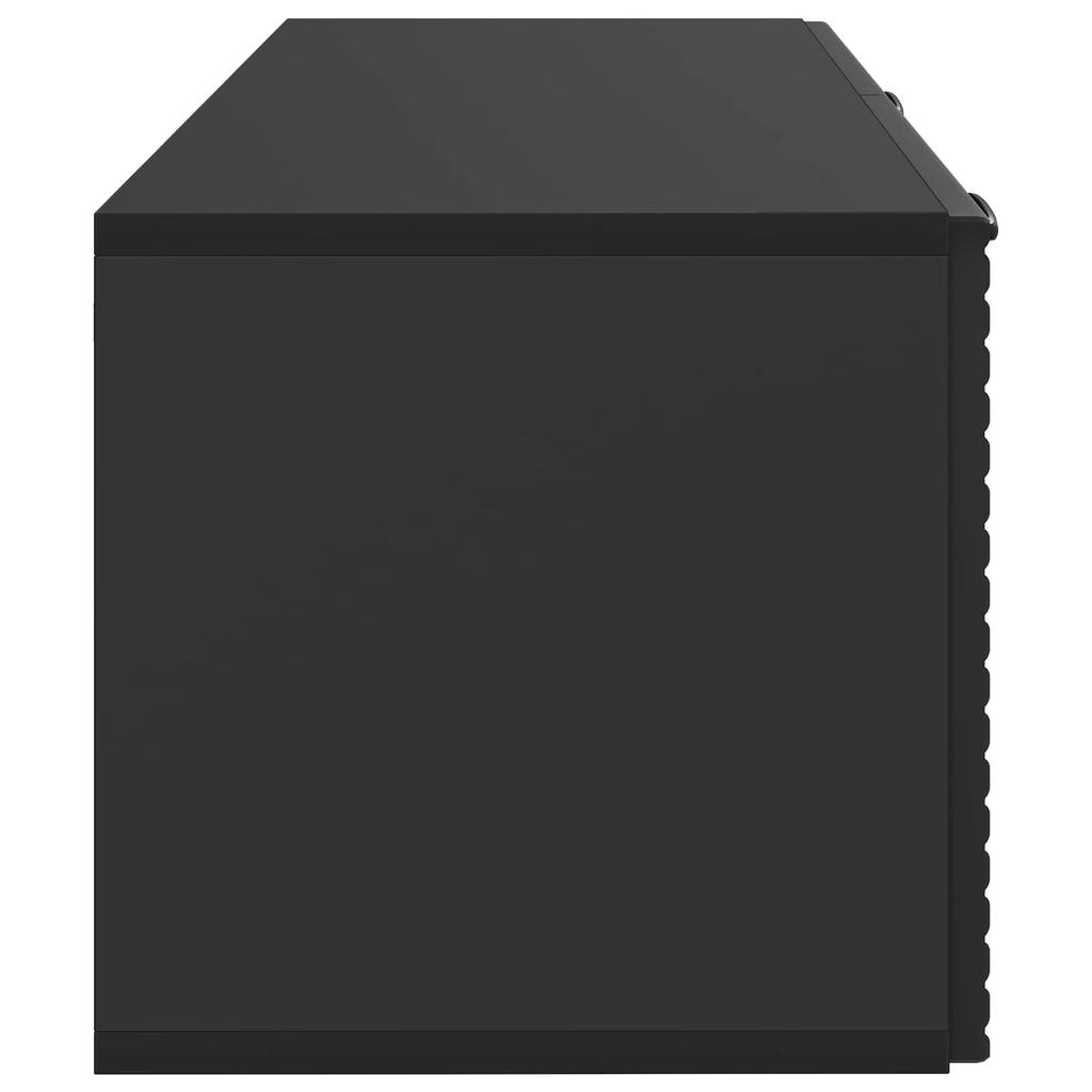 Wall Mounted TV Cabinet Black 78.5 X 31 X 30 Cm