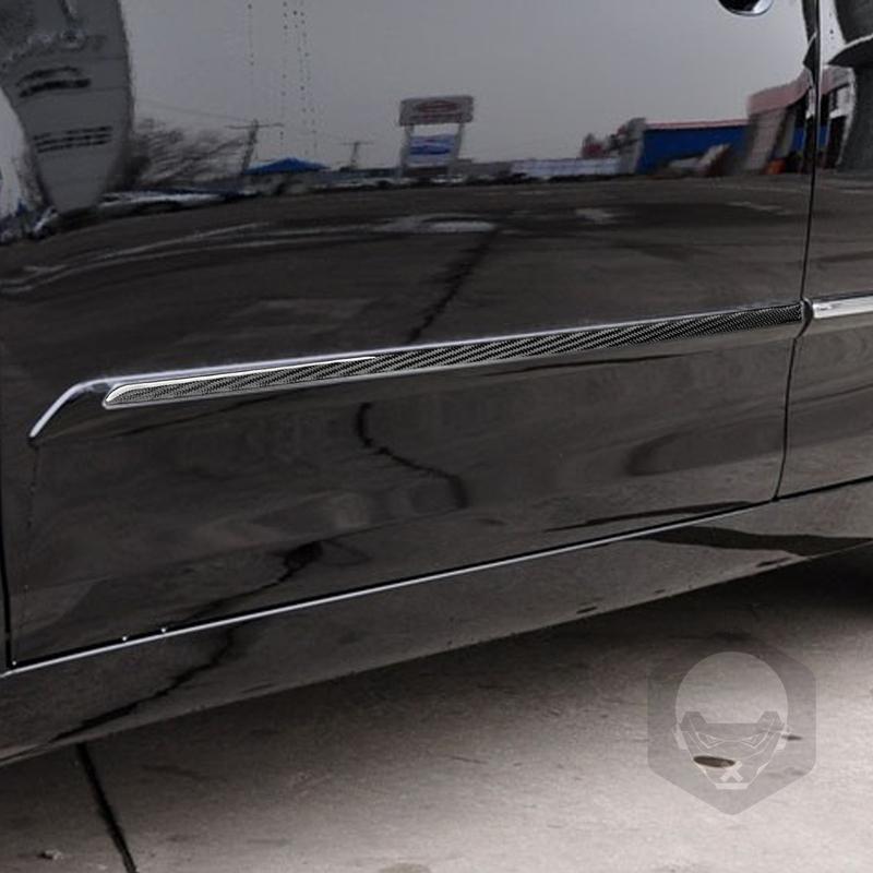 Real Carbon Fiber Car Accessories Door Strips Cover Soft Sticker For Toyota Camry 6th Gen XV40 2006 2007 2008 2009 2010 2011
