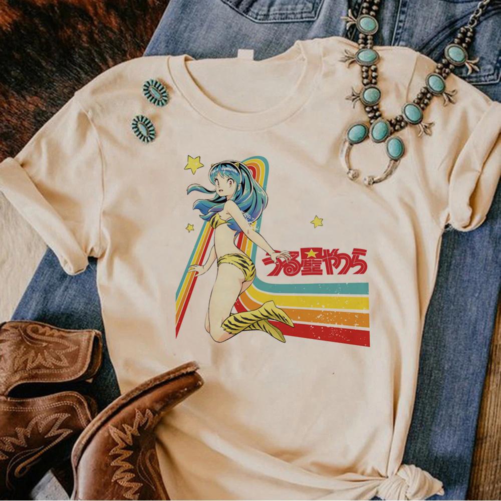 Urusei Yatsura Tee women graphic harajuku designer tshirt girl anime Japanese streetwear clothes