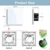 BSEED 1/2/3Gang Wifi Touch Switches With Capacitor 2Way For Stairs Corridors Lamps Tuya Smart Life Alexa App Control  2Pack