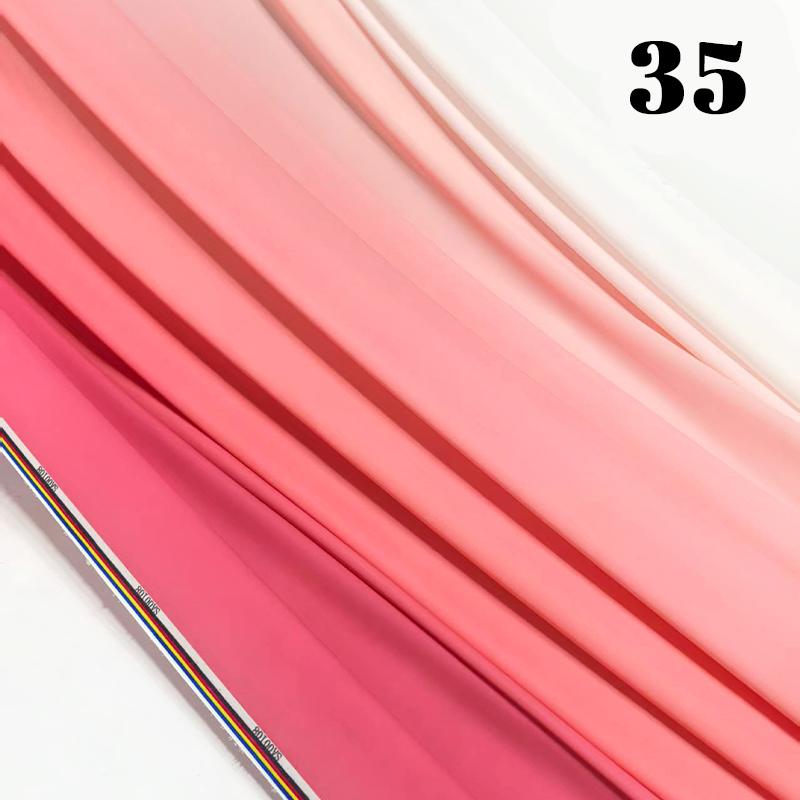 50cm Chiffon Gradient Fabric Hanfu Ancient Style Rainbow Gradient Fabric Stage Costume Design Skirt Dress DIY Sewing Material