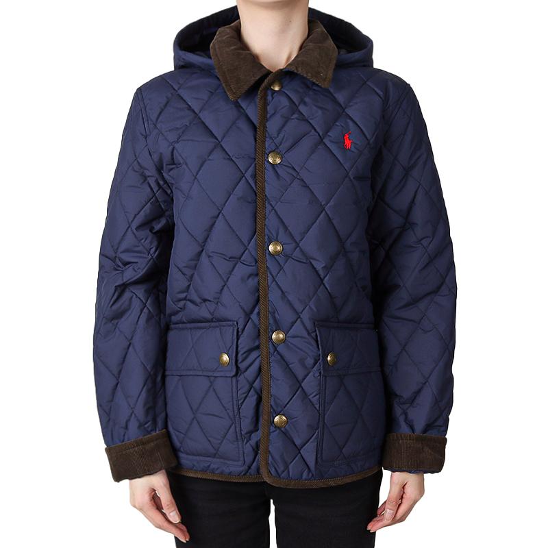 

Polo Ralph Lauren FW25 Стеганая куртка с капюшоном и вышивкой, длинный рукав, женская куртка 323943455002 L