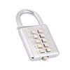 5 Digit Combination Padlock Zinc Alloy Password Lock for Door School Gym Fence Cupboard, Silver