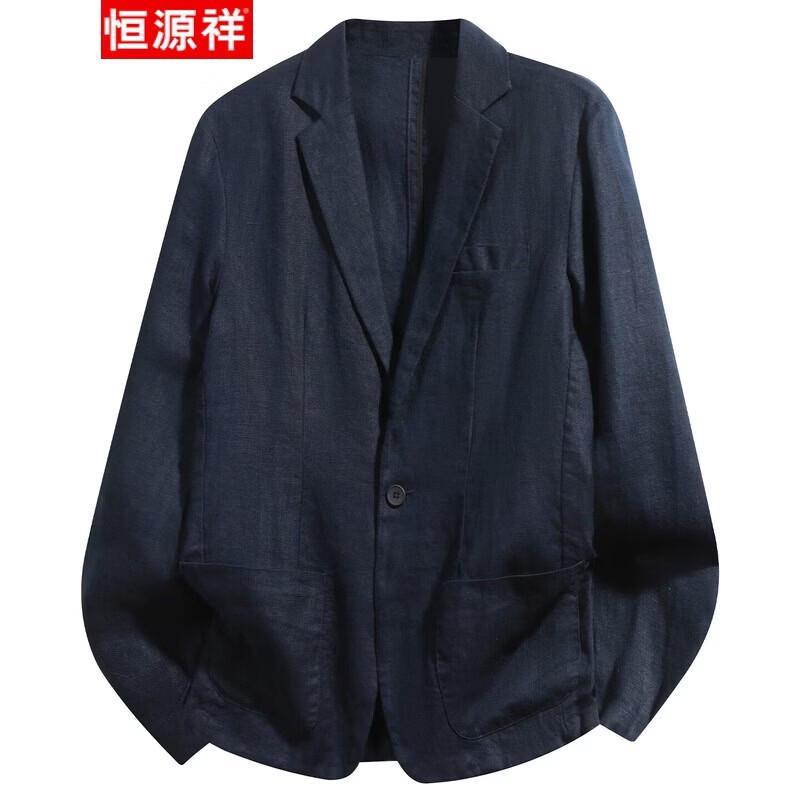 Heren Linnen Casual Blazer