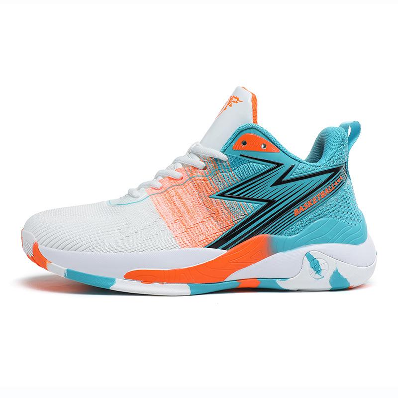Sports and leisure shoes men's shoes 46 47 48 large size basketball shoes men's shoes fly-woven breathable lightweight running shoes men