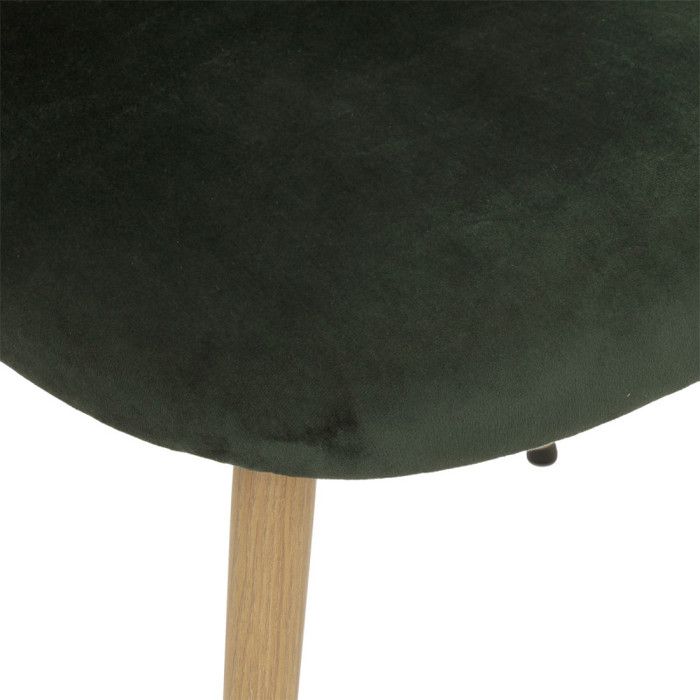 Chaise velours "Slano" Atmosphera - Vert