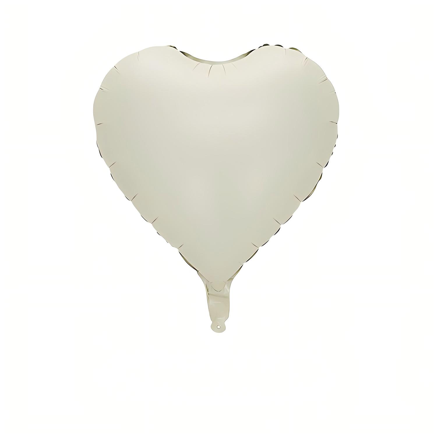 Customizable Wedding Decoration 18 Inch Foil Balloon Helium Birthday Party Aluminum Foil Pure Color Heart Shaped Balloon