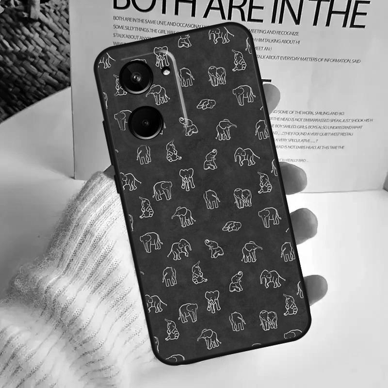 Cute Baby Elephant For Realme 15 10 11 12 13 14 Pro Plus C65 C67 C63 C61 C55 C51 C53 C35 C75 GT6 GT7 Pro Case