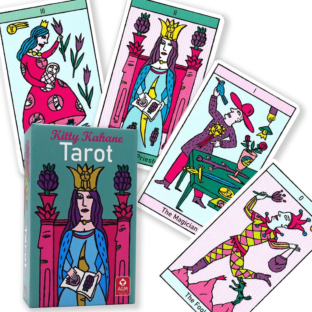 Kitty Kahane Tarot, Tarot Reading Instructions, Japanese Instruction Manual Included, Authentic Tarot Cards, 78 Cards