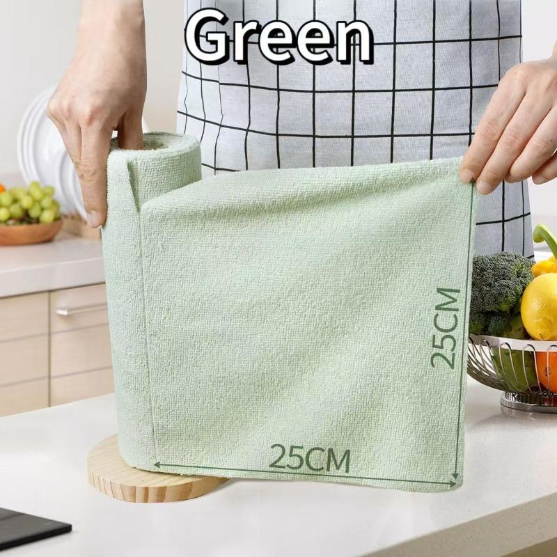 20x20cm Tear-off Cleaning Cloth Roll-Durable Reusable Dish Towel for Kitchen, Greaseproof and Quick Drying, Hand-tear Rags