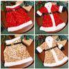 Christmas Wine Bottle Cover Plush Sequins Dress Wine Bottle Bag Clothes Bottles Bags Dinner Table Decor New Year Party Supplies