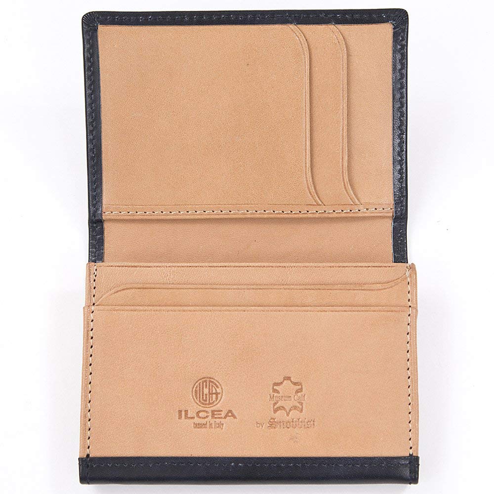 Visitkortshållare Museum Calf Kortfodral [Snobist] Herr (Grön)