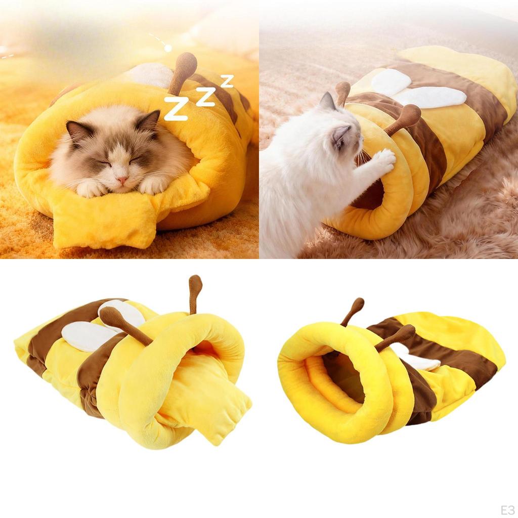 Honey Pot Bed Cozy Comfortable Warm House Pet for Small Cats Soft and Thick, Nest,