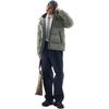 Anta Comfortable Casual Hooded Simple Zipper Down Jacket Men Outerwear Jinglin-Green 952447905-2
