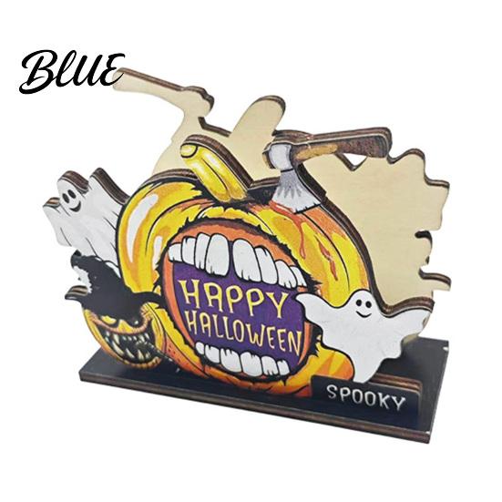 Holiday Tissue Organizer Halloween Wooden Napkin Holder Ghost Pumpkin Decorative Tabletop Dispenser Paper Towel Dispenser Storage for Dinner