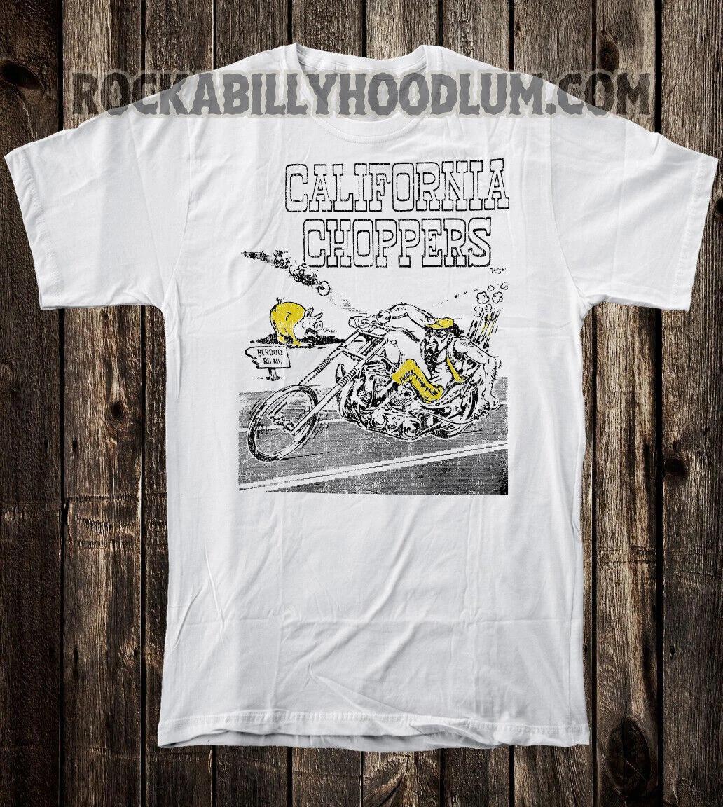 Retro Hot Rod Tee T Shirt Art Ed Big Daddy Roth California Choppers Biker S