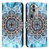Cartera con Diseño de Flores Retro Funda de Cuero para OPPO Reno 12 FS 12 11 F 9 8T 8 7 6 Lite 5 4F 4 | Funda de Teléfono con Tapa Magnética