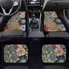 4Pcs Heavy Duty Persian Carpet Bohemian Car Floor Protector Rugs  for Front Rear Seats