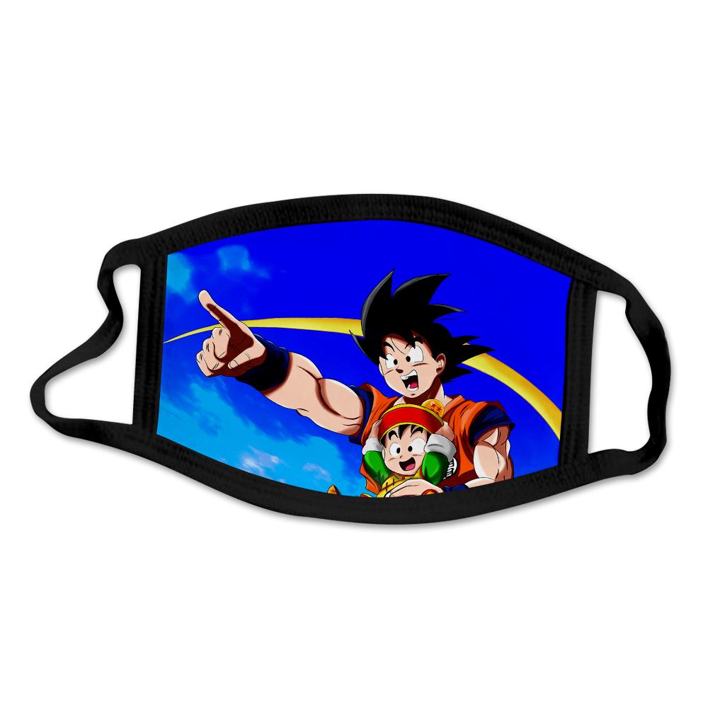 

Танцевальная маска для лица с забавным узором Mounth, 1 шт., пылезащитная унисекс, противопыльная маска Dragon Ball, японские аниме-маски Adult