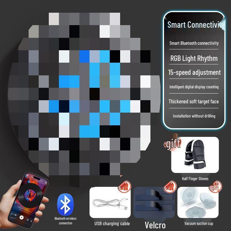 Children's Music Boxing Trainer: Wall-Mounted Target & Gloves - Perfect Birthday Gift for Boys & Home Exercise.