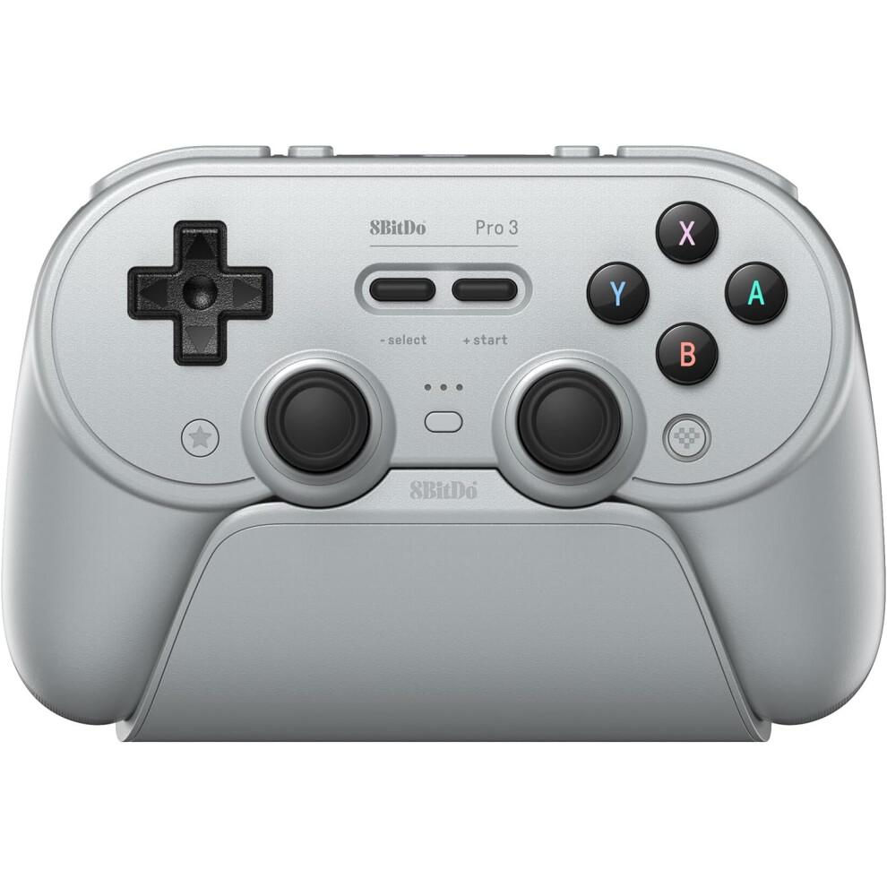 8BitDo Pro 3 Bluetooth Kontrolcü - Gri