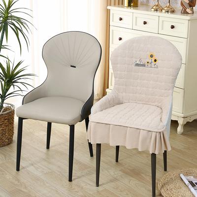 Latest Chair Cover Full-inclusive Stool Set Restaurant Dining Chair Cover Stool Protective Cover Special Shape Dining Table Integrated Pad