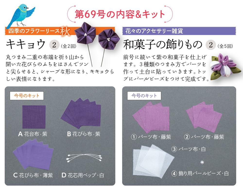 Fun Tsumami Zaiku 69 No. [Encyclopedia] (with kit)