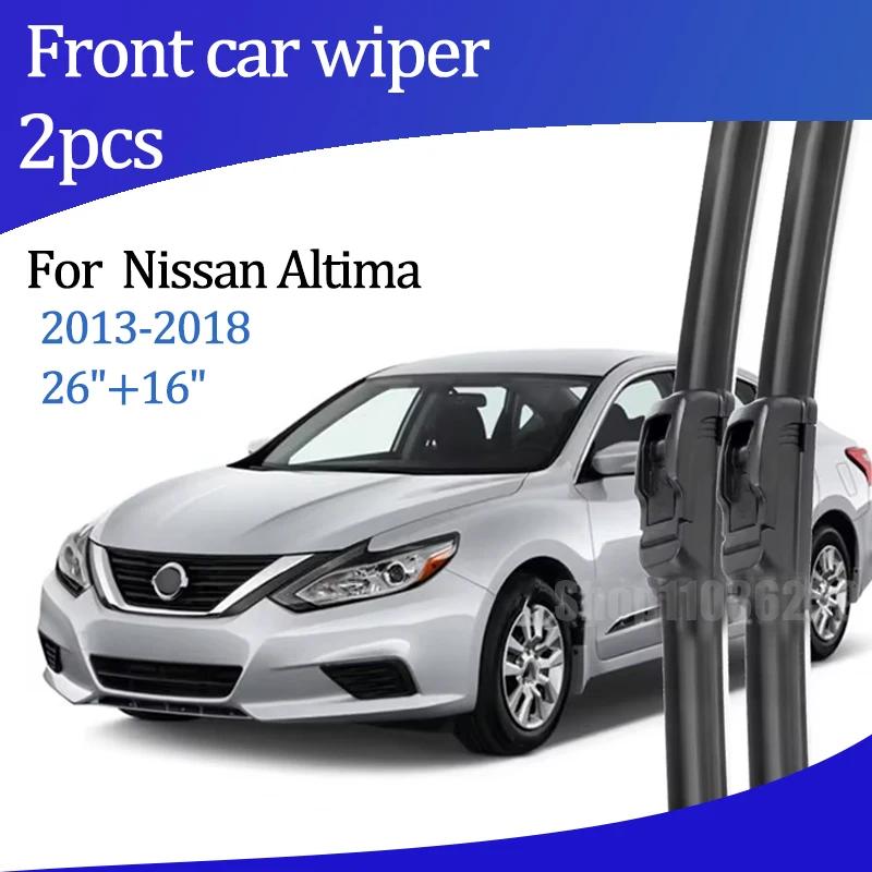 For Nissan Altima 2013-2018 2014 2015 2016 Wiper Front Wiper Blades Windshield Windscreen Window Brush 26 +16  Car Accessories 2pcs