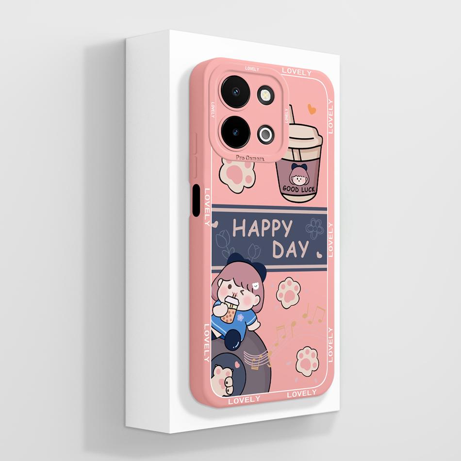 For Vivo Y28 4G 5G Case Simple Design Full Protection Back Cover For Vivo Y 28 Funda Soft Liquid Silicone Anti Drop Phone Shell