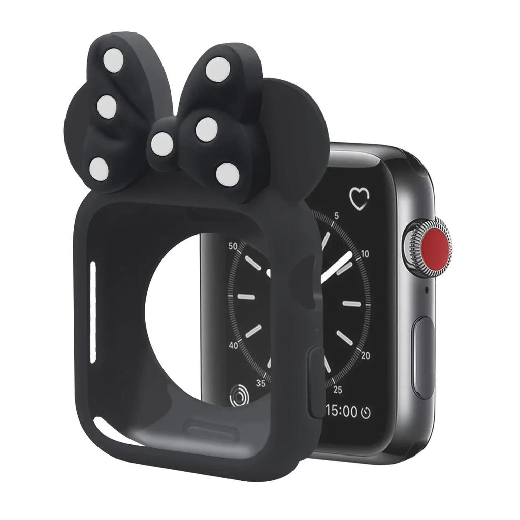 Weiche Silikonhüllen für Apple Watch 11 10 9 8 7 46mm 45mm 41 42mm Mädchen Cartoon CUTE Schutz für iWatch 6 Se 44mm 40mm