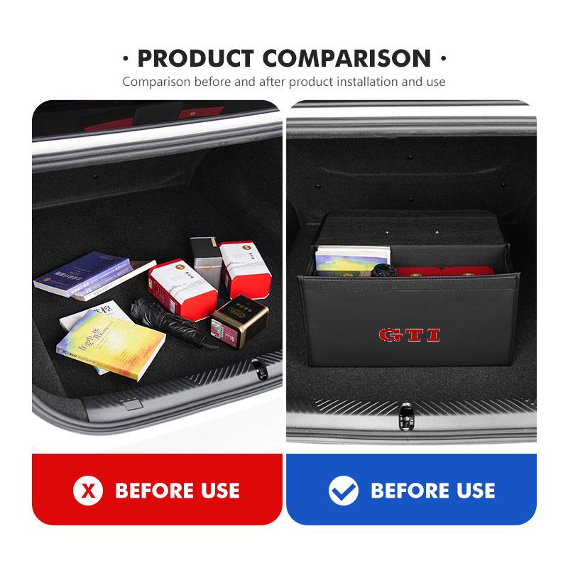 2026 Hot For Volkswagen VW Car Trunk Organizer Box Multiuse Tools Waterproof Storage Bag For GTI Tiguan Passat B5 B6 B7 CC Jetta