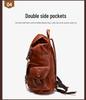 Men's Vintage Leather Backpack for Business and Travel