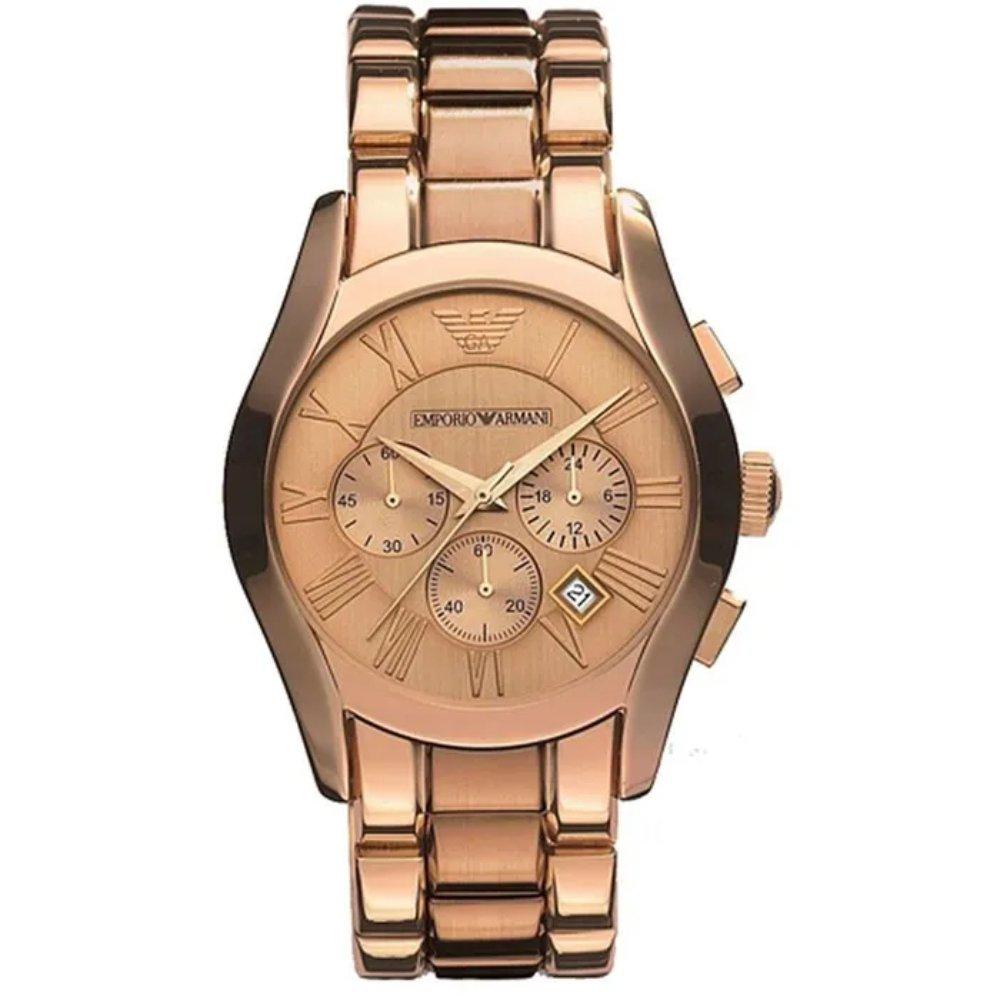 Emporio Armani AR0365 Roségold Chronograph Herrenuhr