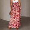 European & American Style Women's Printed Wide-Leg Casual Pants