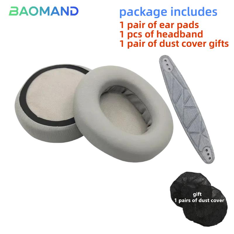 1 set di cuscinetti auricolari e archetto di ricambio per cuffie Arctis Nova Pro Cablate Nova 1/1X/1P/3/5/7/7X/7P Copertura per cuscinetto auricolare in memory foam